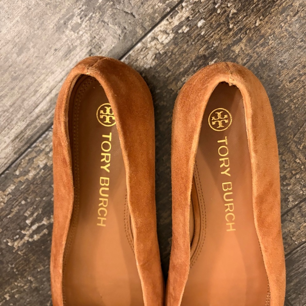 Tory Burch Women's Brown Suede Loafers - Picture 4 of 4